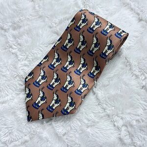 René Chagal‎ Handmade Circus Elephant Design Silk Tie